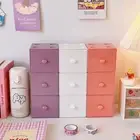 Plastics Drawers Storage Box Desktop Stackable Organizer Drawers