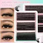 270pcs DIY Lash Extension Kit Lash Clusters Individual Lashes 3D Cluster Eyelash