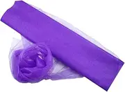 MUSISALY 1PC Long Dark Purple Sheer Gauze Curtain Drape for DIY Bouquet Wrap Wedding Decoration Party Accessories Home Decor