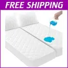 Premium Waterproof Split King Mattress Protector Pad – Breathable & Quilted