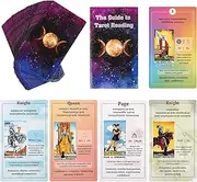 Fofeadm Tarot Cards for Biginners with Guide Book, Classic Tarot Cards with Meanings on Them, Tarot Decks for Tarot Learners