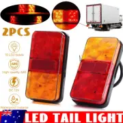 2 X Trailer lights LED tail lights Truck Ute Caravan Indicator 12V Lamp Stop AU