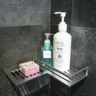 Bathroom Shower Caddy Corner Shower Shelf with Soap Dish - Rustproof Brushed