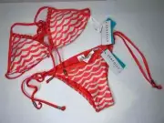 NEW WITH TAGS SEAFOLLY LADIES TIDAL WAVE BIKINI SET SIZE 10