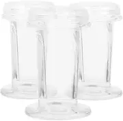 CHILDWEET Versatile 60ml Glass Staining Jar for Labs Lid to Prevent Evaporation and Contaminate