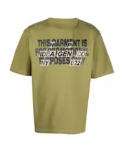Heron Preston Logo Printed Crewneck T-Shirt S,XS,L,M Green