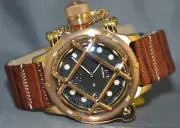 Invicta Nautilus Swiss Made 6497 Mechanical Russian Diver Rosegold Watch 16180