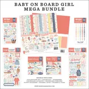 Echo Park Mega Bundle Collection Kit 12"X12"-Baby On Board Girl 5A002KR7-1GM6J