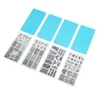 4pcs French Nail Art Stamping Plate Nail Stamping Image Plate Nail Printing XXL