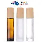 12x 50x 10ml Matte / Clear Glass Roll On Bottles Perfume Essential Oils Roller