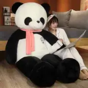 New 80-120cm Bear with Scarf Treasure Panda Plush Toys Stuffed Soft Dolls Pillow