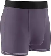 [FRODOTGV] Dark Violet Plain Mens Boxer Briefs Shorts Breathable Underwear for Men Compression Interiores Para Hombres