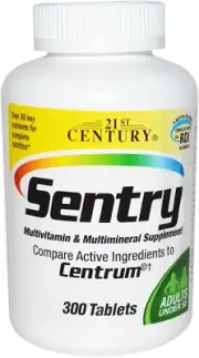 21St Century Vitamins Sentry Multivitamin & Multimineral Tabs 300 Ct
