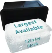 Ice Block Form Makes 12 Lb. Ice Cube 11" X 7" X 5" Largest Available Ice Block M