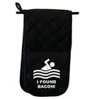 Found Bacon - Novelty Double Mitt Oven Gloves Double Kitchen Chef BBQ Mitts