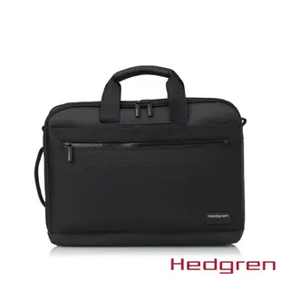 Hedgren NEXT商務系列 RFID防盜 三背法 15.6吋雙格層 電腦公事包 黑色