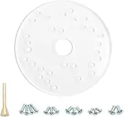 O'SKOOL 6-1/2" Router Acrylic Universal Base Plate Fits Router Porter-Cable, Ryobi, Bosch, Makita, Hitachi, Dewalt,Milwaukee,Sears,Skil