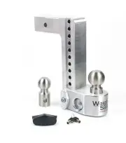 Weigh Safe 2.5" Aluminum Class V 10" Drop Hitch Receiver, 18.5K; WS10-2.5