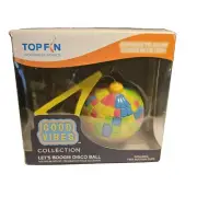 Top Fin Disco Ball Boogie Good Vibes Collection Neon Glowing Prop Retro Neon NIB