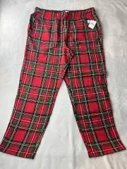 OLD NAVY Women’s Pants XL Plaid Red Flannel Lounge Sleep Pants Pockets