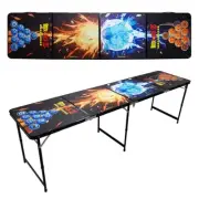 DRAGON PONG Z BEER PONG TABLE 8ft - Red Frame | Drinking Game Top Quality