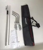 NEEWER 10Ft Light C-Stand& 4Ft Extension Boom Arm 2 Pieces Grip Head&Carry Bag