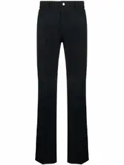 [Courrèges] high-waisted straight-leg trousers 48 Black