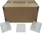 (240) Double Blu-Ray Trays 2 Disc Clear Digipak Glue-in Media Storage #BR2R90CL