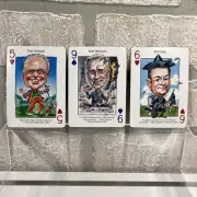 Political Single Swap Playing Cards Caricature Limbaugh O'Reilly Lot 3