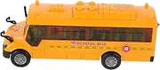 Hohopeti School Bus Interactive Inertia Model with Opening Doors Safe Materials for Boys and Engaging Playtime Experience
