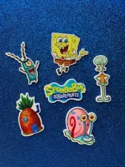 6pc. Spongebob and Friends, Planar Resin Flatback