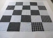 New Machine sewing handmade cotton patchwork size 46"x 50" quilt top