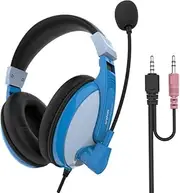 Ginicluce Wired Gaming Headset Office Call Headset Multicolour-Blue Gray