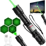 [Professional] Rechargeable Green Light Beam Flashlight Long Distance Range f...