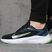 在飛比找蝦皮購物優惠-Nike Air zoom winflo 7 黑藍綠鉤 輕量