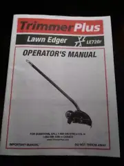 TRIMMER PLUS LAWN EDGER LE720r OPERATORS MANUAL