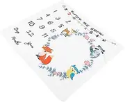 ULDIGI 1Pc Souvenir Photo Blanket Cute Animal Design Breathable Skin Friendly for Newborns for Shower Monthly Growth Photos