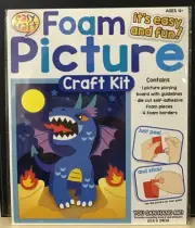 Easy Craft Foam Picture Craft Kit - Dragon - Peel and Stick