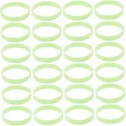 QUMIIRITY 100Pcs Luminous Silicone Wristbands Glow Dark Party Favors for Night Running Accessories Bright Wristbands for Festivals and Celebrations