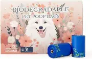 ROF 100% Compostable Dog Poop Bags,Earth Friendly from Organic Plants - 120 Pack