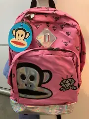 Paul Frank Pink color bag backpack rucksack brand new with tags laptop pc 15"