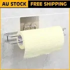 Bathroom Towel Rack Rail Toilet Paper Roll Hook Wall Mounted Tissue Robe Holder