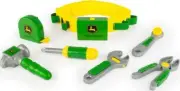 John Deere Deluxe Talking Toolbelt - 7-Piece Kids Tool Set - Interactive Toys -