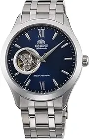 Orient Open Heart Men's Automatic Manual Winding Mechanical Classic Steel Band Skeleton Dial Wrist Watch