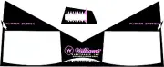Williams 1969 Post Time Pinball Machine Apron Decal Set