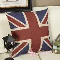 在飛比找蝦皮購物優惠-抱枕套 英國國旗 美國國旗 英國旗棉麻抱枕套 沙發枕 抱枕 
