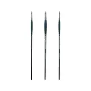 Imperial Professional Chungking Hog Bristle Brush, Bright Size #0 - 3 Pack