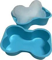 TYNUOCN Bone Shaped Ice Cube Molds for Pets,Large Silicone Ice Molds for Dog Baths & Cooling Piglets,Durable Ice Molds for Ice Bath – Pack of 2
