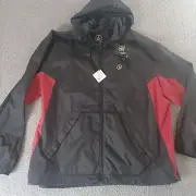 Volcom Men's XL Surf Vitals Robinson Jacket Zip Jacket Black/Red