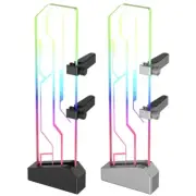 Tempered Glass Vertical Graphics Card Holder Stand Base VGA GPU Support